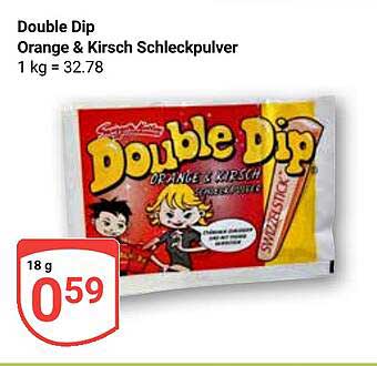 Double Dip Orange & Kirsch Schleckpulver