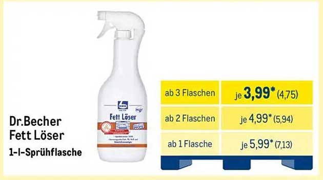 Dr. Becher Fett Löser 1-l-Sprühflasche