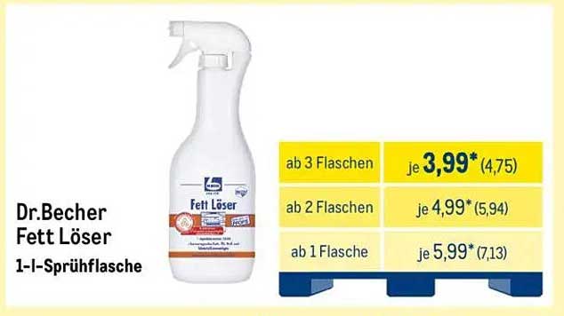 Dr. Becher Fett Löser 1-l-Sprühflasche