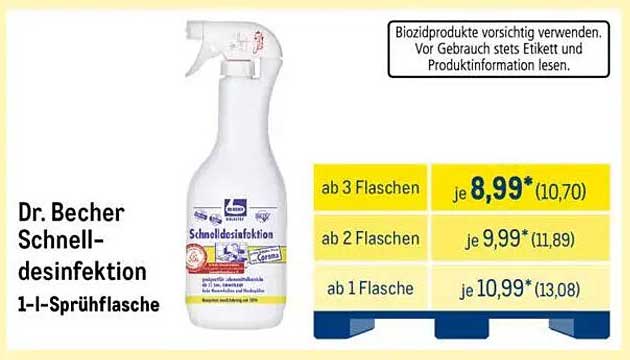 Dr. Becher Schnell-desinfektion 1-l-Sprühflasche