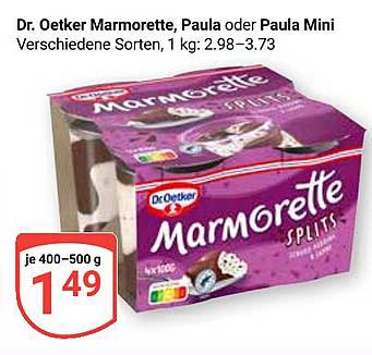 Dr. Oetker Marmorette, Paula oder Paula Mini