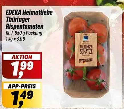 EDEKA Heimatliebe Thüringer Rispentomaten 650 g
