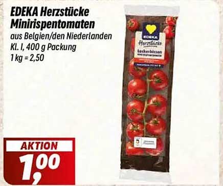 EDEKA Herzstücke Minirispentomaten aus Belgien/Niederlanden, 400 g Packung