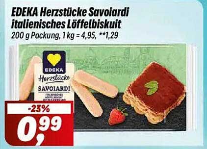 EDEKA Herzstücke Savoirdi – Italienisches Löfgebäckt, 200 g