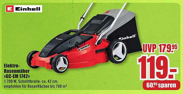 Elektro-Rasenmäher Einhell GC-EM 1742 U