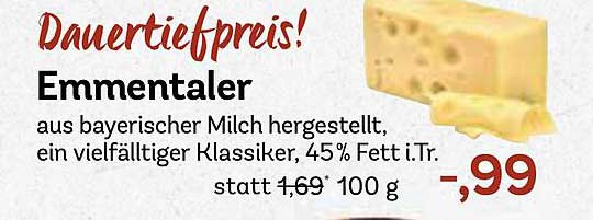Emmentaler - Dauer tiefpreis!