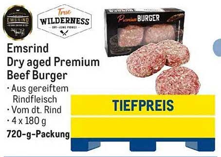 Emsrind Dry Aged Premium Beef Burger