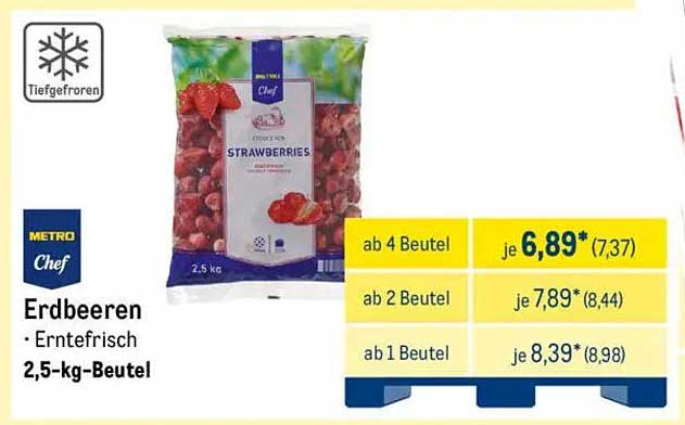 Erdbeeren - Erntefrisch, 2,5-kg-Beutel