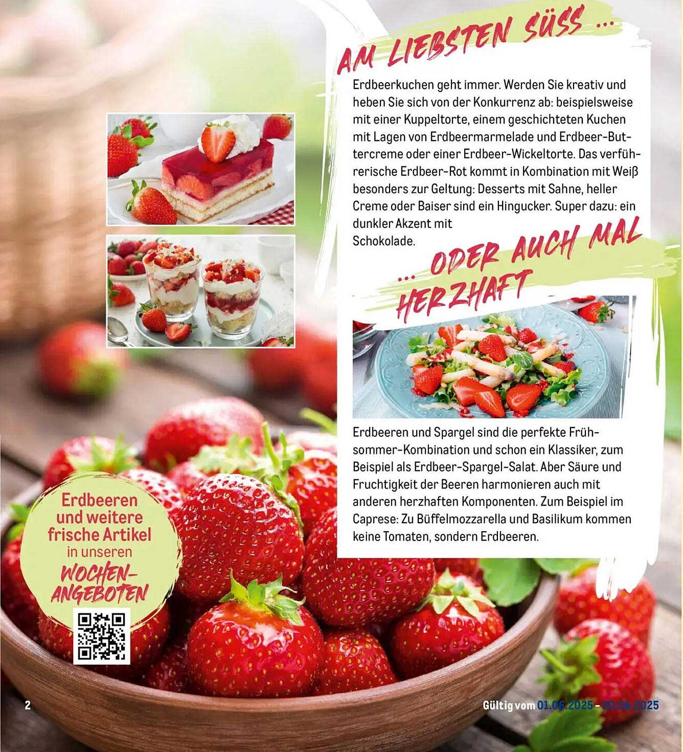 Erdbeeren und frische Artikel aus unseren Wochenangeboten
