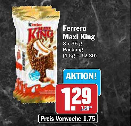 Ferrero Maxi King 3 x 35 g Packung