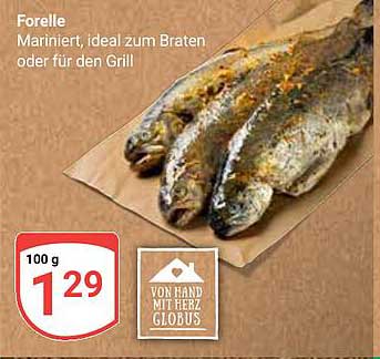 Forelle, mariniert, ideal zum Braten oder für den Grill