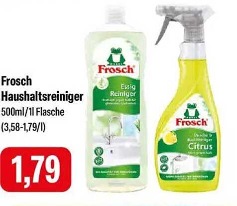 Frosch Haushaltsreiniger 500ml - Essig und Citrus