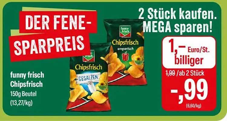 funny frisch Chipsfrisch 150g Beutel - 2 Stück kaufen, MEGA sparen!