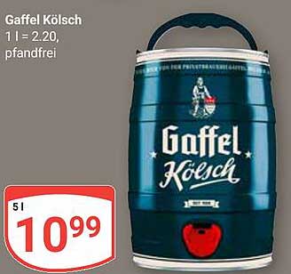 Gaffel Kölsch 5 l Fass - Frisch vom Fass genießen!