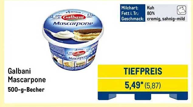 Galbani Mascarpone 500-g-Becher