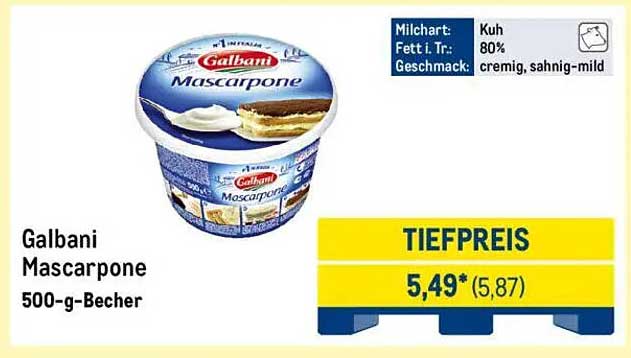 Galbani Mascarpone 500-g-Becher