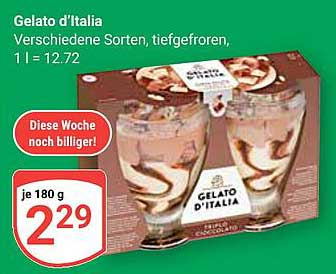 Gelato d'Italia - Verschiedene Sorten, tiefgefroren, 180 g