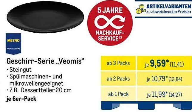 Geschirr-Serie „Veomis“ - Dessertteller 20 cm
