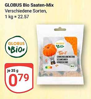 GLOBUS Bio Saaten-Mix - Verschiedene Sorten, 35 g