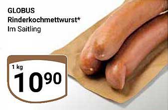 GLOBUS Rinderkochwurst im Saitling