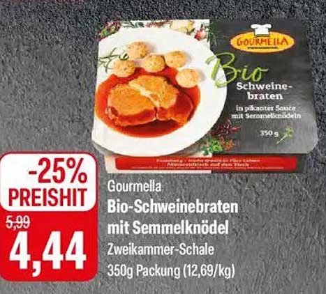 Gourmella Bio-Schweinebraten mit Semmelknödel