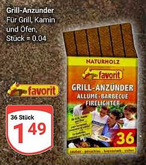Grill-Anzünder für Grill, Kamin und Öfen – 36 Stück