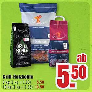 Grill-Holzkohle 3 kg und 10 kg