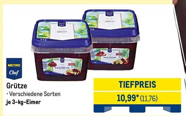 Grütze - Verschiedene Sorten je 3-kg-Eimer