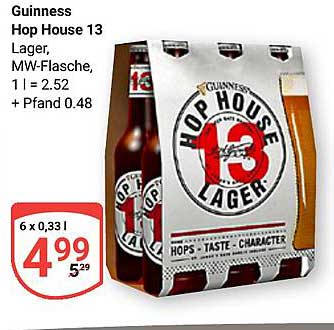 Guinness Hop House 13 Lager, 6 x 0,33 l