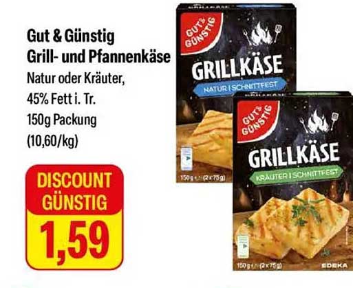 Gut & Günstig Grill- und Pfannenkäse