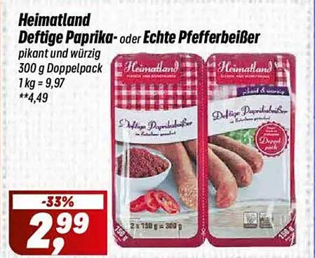 Heimatland Deftige Paprika- oder Echte Pfefferbeißer