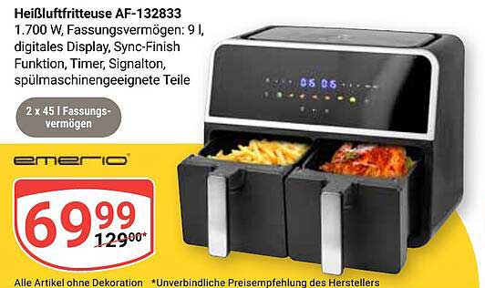 Heißluftfritteuse AF-132833