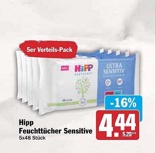 Hipp Feuchttücher Sensitive 5er Vorteils-Pack