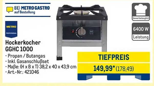 Hockerkocher GGHC 1000