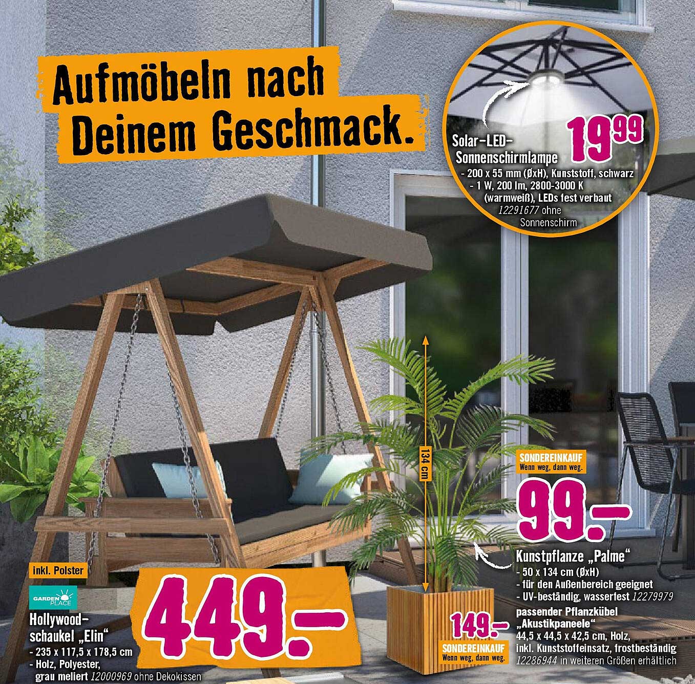 Hollywoodschaukel „Elin“