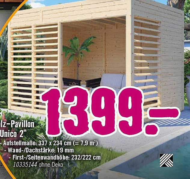 Holz-Pavillon Unico 2