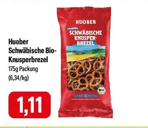 Huober Schwäbische Bio-Knusperbrezel 175g