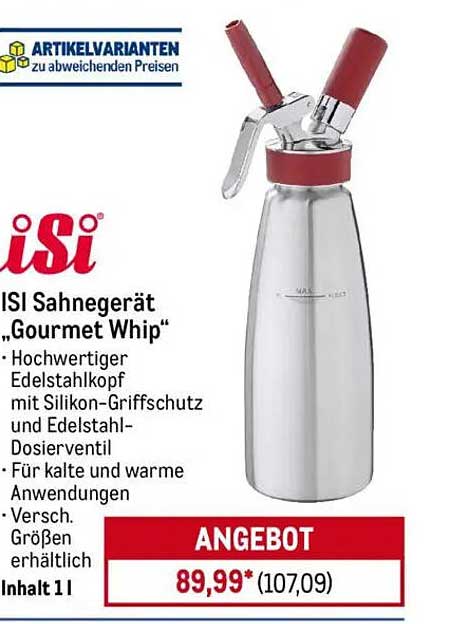 ISI Sahnegerät „Gourmet Whip“