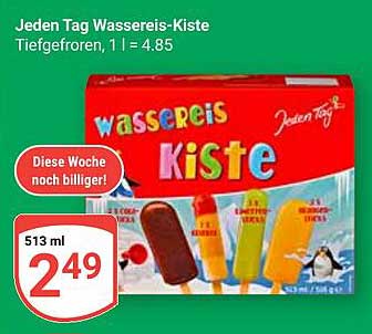 Jeden Tag Wassereis-Kiste