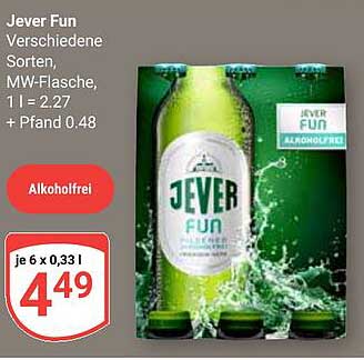 Jever Fun Verschiedene Sorten (je 6 x 0,33 l)
