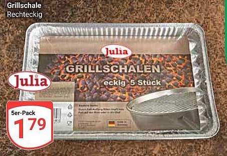 Julia GrillSchalen eckig 5 Stück