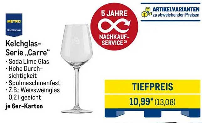 Kelchglas-Serie „Carre“