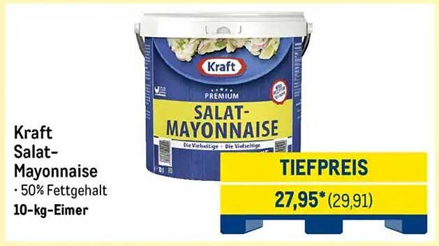Kraft Salat-Mayonnaise 10-kg-Eimer