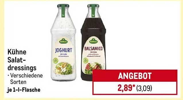 Kühne Salatdressings - Joghurt und Balsamico