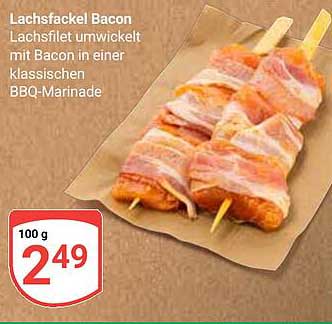 Lachs, umwickelt mit Bacon in BBQ-Marinade