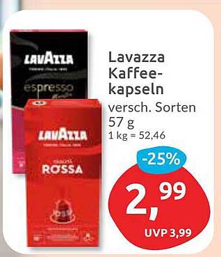Lavazza Kaffeekapseln - verschiedene Sorten 57 g