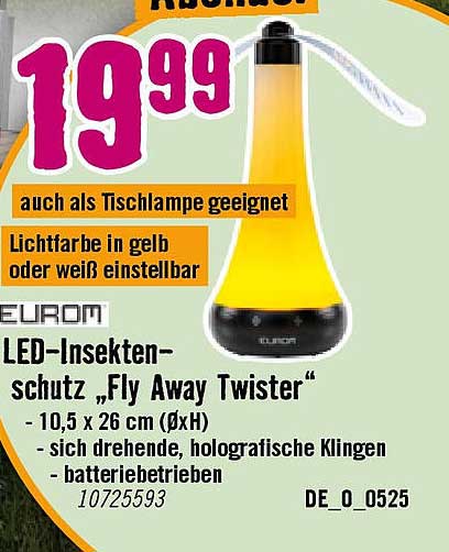 LED-Insektenschutz „Fly Away Twister“