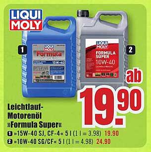 Leichtlauf-Motorenöl »Formula Super« von LIQUI MOLY