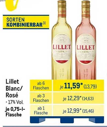 Lillet Blanc/Rosé – 0,75 l Flasche