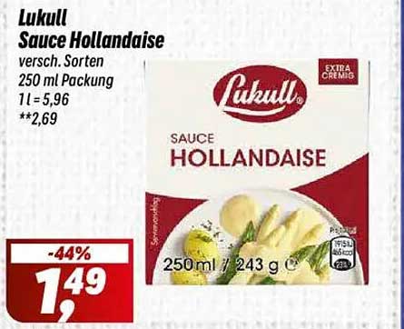 Lukull Sauce Hollandaise 250 ml - versch. Sorten